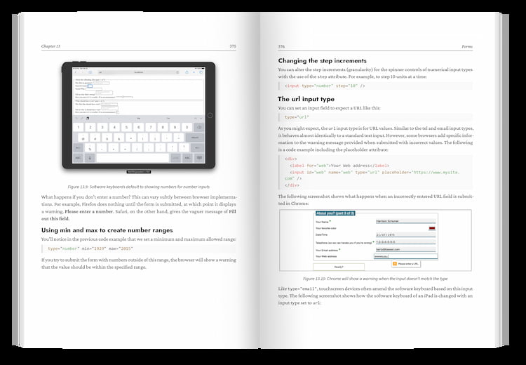 Example page from inside the book Responsive Web Design with HTML5 and CSS